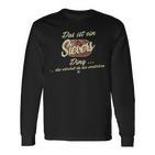 Damen Das Ist Ein Sievers Ding Lustiges Familie Sievers Mit-Ausschnitt Langarmshirts