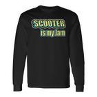 Damen Scooter Rider Scooter Ist Mein Ding Mit-Ausschnitt Langarmshirts