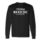 Damen Team-Box Stolzer Familiennachname Nachname Geschenk Mit-Ausschnitt Langarmshirts