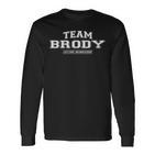 Damen Team Brody Stolzer Familienname Nachname Geschenk Mit-Ausschnitt Langarmshirts