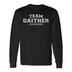 Damen Team Gaither Stolzer Familiennachname Nachname Geschenk Mit-Ausschnitt Langarmshirts