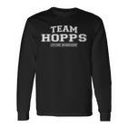 Damen Team Hopps Stolzer Familienname Nachname Geschenk Mit-Ausschnitt Langarmshirts