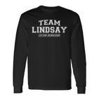 Damen Team Lindsay Stolzer Familiennachname Nachname Geschenk Mit-Ausschnitt Langarmshirts