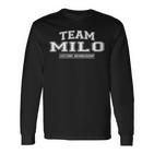 Damen Team Milo Stolzer Familienname Nachname Geschenk Mit-Ausschnitt Langarmshirts