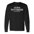 Damen Team Patterson Stolzer Familiennachname Nachname Geschenk Mit-Ausschnitt Langarmshirts