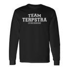 Damen Team Terpstra Stolzer Familienname Nachname Geschenk Mit-Ausschnitt Langarmshirts