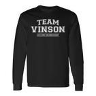 Damen Teaminson Stolzer Familienname Nachname Geschenk Mit-Ausschnitt Langarmshirts