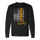 Damen Usa Murray Familienname Murray Nachname Murray Mit-Ausschnitt Langarmshirts