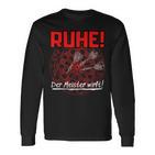 With Darts Quote Ruhe Der Meister Wirft Langarmshirts