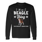 Das Ist Ein Beagle Ding Geschenk Beagle Langarmshirts