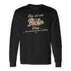 'Das Ist Ein Becker Ding' Family Langarmshirts