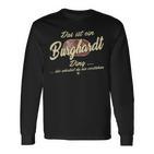 Das Ist Ein Burghardt Ding Lustiges Familie Burghardt Langarmshirts