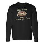 Das Ist Ein Cordes Ding Lustiges Familie Cordes Langarmshirts