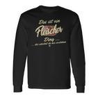 Das Ist Ein Fleischer Ding Lustiges Familie Fleischer Langarmshirts