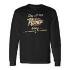 Das Ist Ein Heinen Ding Family Heinen Langarmshirts