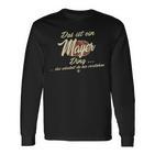 Das Ist Ein Mayer Ding This Is A Mayer Ding Langarmshirts