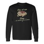 Das Ist Ein Sänger Ding Family Singer Langarmshirts