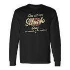 Das Ist Ein Schwabe Ding Lustiges Familie Schwabe Langarmshirts