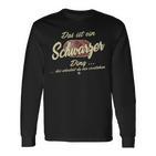 Das Ist Ein Schwarzer Ding Lustiges Familie Schwarzer Langarmshirts