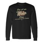 Das Ist Ein Winter Ding Lustiges Familie Winter Langarmshirts