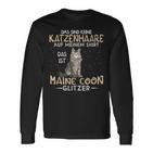 Das Sind Keine Katzenhaare Das Ist Maine Coon Glitter Langarmshirts