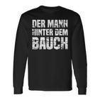 Der Mann Hinter Dem Bauchintage Father's Day Langarmshirts