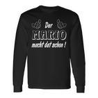 Der Mario Macht Dat Schon Schon Der Mario Macht Dat Schon Schon Langarmshirts