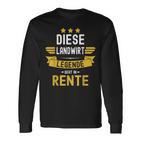 Die Legende Geht In Rente Geht In Langarmshirts