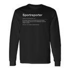 Dynamic Sportreporter Spannung Und Emotionen Langarmshirts