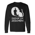 Erkenne Die Zeichen Wkekatze Schattenspiel Cats Langarmshirts