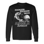 Fischlein Beisse Angler Fishing Langarmshirts