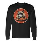 Cat Pizzaintage Langarmshirts