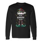 Elf Christmas Ich Bin Der Chef Elf Langarmshirts