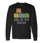 Gamer Dinge Die Mich Bewegen Game Consoleideo Game Langarmshirts