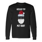 Geiler-Typmitbart Christmas Beard Langarmshirts