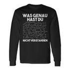 Was Genau Hast Du Nichterstanden Chemie Chemiker Laboratory Langarmshirts