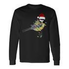 Great Tit Christmas Bird Santa Garden Bird Langarmshirts