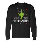 Grumpy Schöne Scheiß Weihnachten Xmas Hate Bad Mood Christmas Langarmshirts