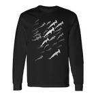 Hammer Shark Swarm Diver Langarmshirts