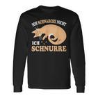 Ich Schnarche Nicht Ich Schnurre Katzen Official Sleep Langarmshirts