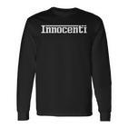 Innocenti Name Text Italy Italy Surname Langarmshirts