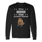 Ist So Ein Biber Ding Lustiger Spruch Biber Langarmshirts