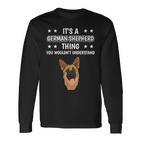 Ist So Ein Deutscher Schäferhund Ding Spruch Hundehalter Langarmshirts