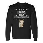 Ist So Ein Lama Ding Lustiger Spruch Lamas Langarmshirts