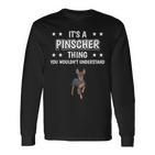 Ist So Ein Pinscher Ding Lustiger Spruch Pinscher Langarmshirts