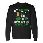 Jetzt Geb Ich Richtig Gas 1St Birthday Boy Tractor S Langarmshirts