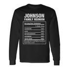 Johnson Familientreffen Nachname Afrikanischer Amerikanischer Nachname Langarmshirts