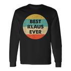 Klaus First Name Langarmshirts