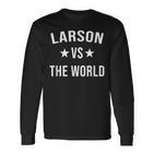 Larson Gegen Das World Family Reunion Nachname Team Custom Langarmshirts