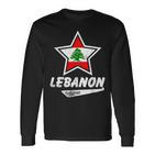 Lebanon Original Proud Lebanese Flag Lebanon Langarmshirts